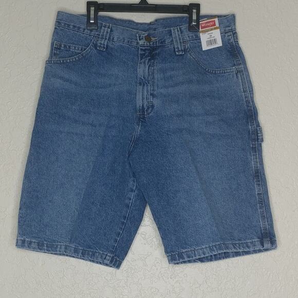 Wrangler Carpenter Jean Shorts Blue Size 32 - Picture 2 of 7